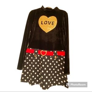 CRB black color girl size 14/16 dress new with tag